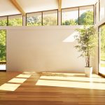 Sold timber floor for a spacious feel